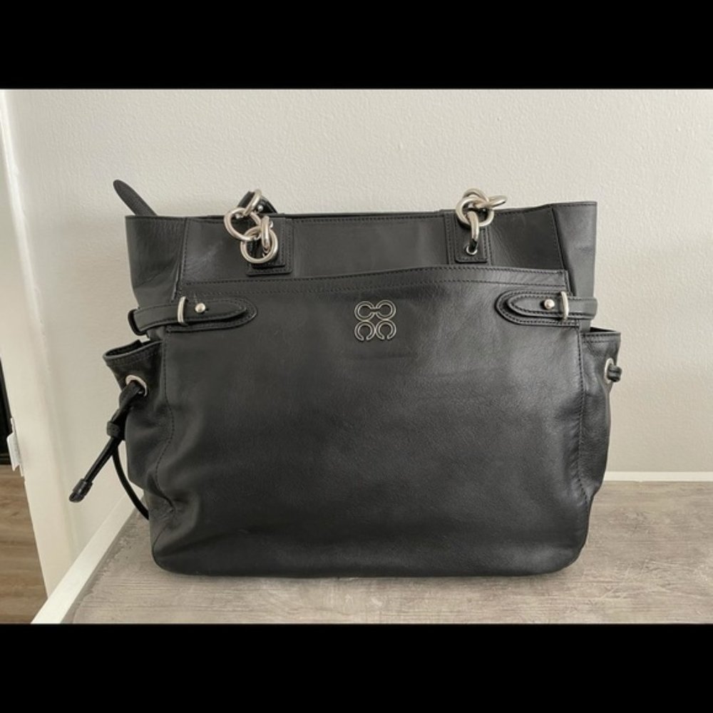 Coach Black Leather Shoulder Bag